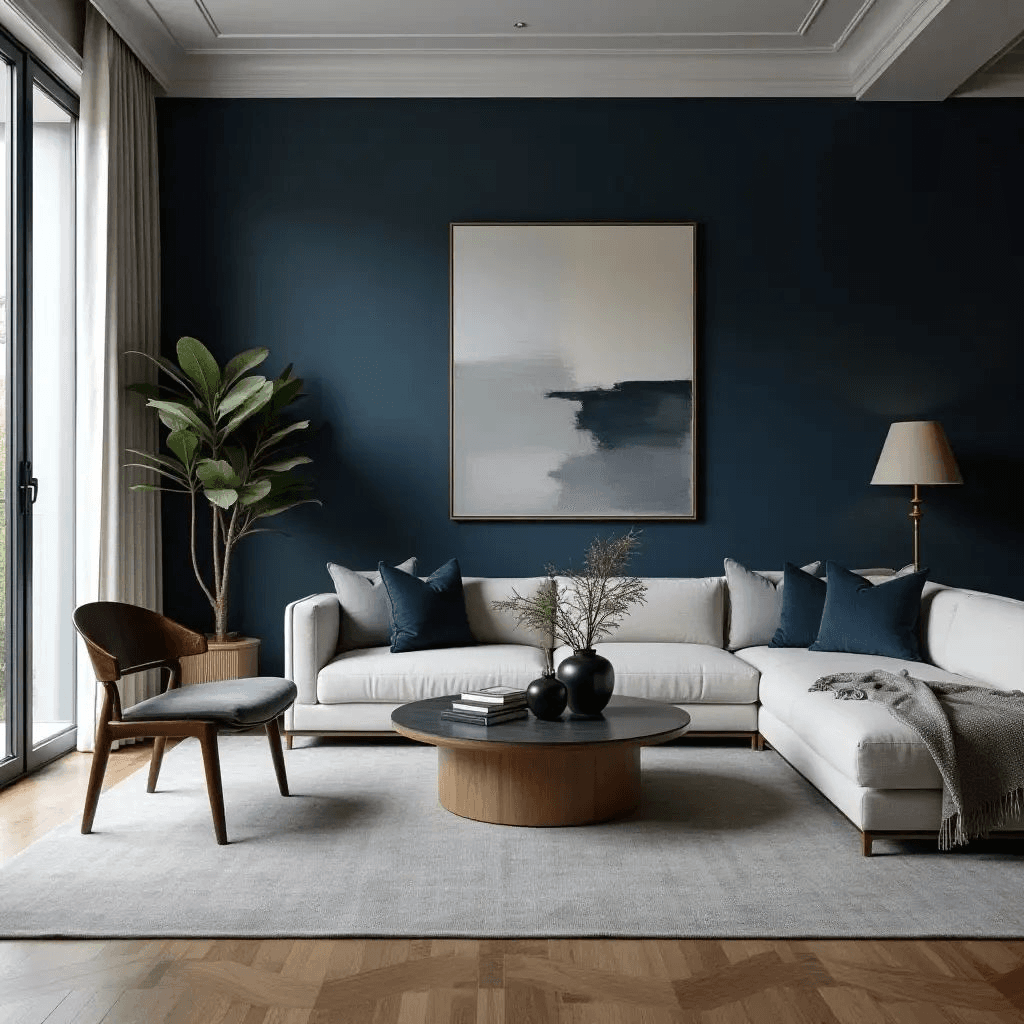 Living room showcase